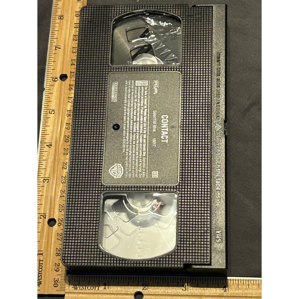 Contact VHS Movie 1997 Jodie Foster Matthew‎ McConaughey Sci-Fi Drama